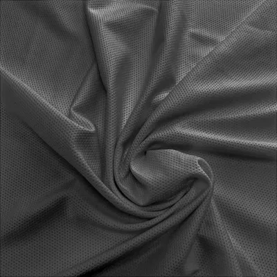 Elastischer Netzstoff Bekleidungsnetz ab 0,5m x 160cm Meshgewebe Sport-Stoff Netzgewebe Netzfutter Futterstoff grau