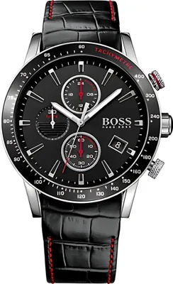 Produktbild von Hugo Boss Herrenuhr Edelstahl Leder Rafale Model HB1513390