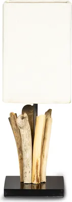 Produktbild von Tischlampe Höhe 41cm Treibholz Tischleuchte Holz Lampe Teakholz Deko Tischdeko