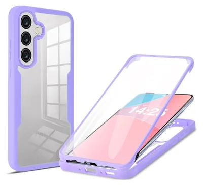 Produktbild von 360 Grad Rundum Schutz Handyhülle für Samsung Galaxy A37 5G Full Cover Vollschutz Case Farbe: Violett