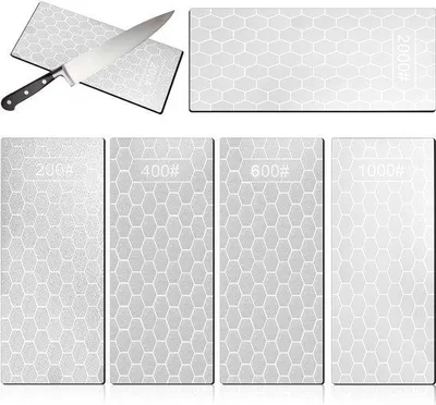 Obrázek produktu pro Sada 5 diamantových brousků – diamantový brousek na kuchyňské nože – broušení kuchyňského a zahradního nářadí