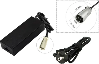Productafbeelding van Lader voor 48V e-bike accu, met 3-polige XLR-connector