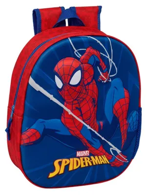 Zdjęcie produktu dla Plecaki Safta Spider-Man 3D, pojemność 8,64 l, kolor niebieski, dla dzieci, kolor niebieski, jeden rozmiar