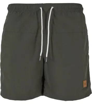 Produktbild von Urban Classics Herren Block Swim Shorts – Badeshorts mit Kordelzug & Taschen, sc