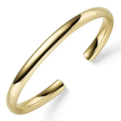 Produktbild von Armspange offener Armreif Armschmuck aus 585 Gold Gelbgold 6mm breit oval