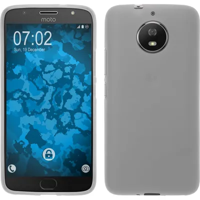Produktbild von PhoneNatic Case kompatibel mit Lenovo Moto G5s - clear Silikon Hülle matt Cover
