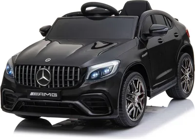 Produktbild von Kinder Elektroauto Mercedes Benz GLC63 ZWEI 12V MOTOREN+LED+Audio+FB schwarz