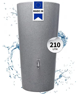 Immagine prodotto di GARANTIA STONE 2in1 serbatoio per pioggia piantumabile 210 L, silver incl. vaschetta portapiante, Immagine generata dall'IA