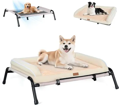 Productafbeelding van Orthopedisch hondenbed voor middelgrote honden - 2-in-1 wasbaar hondenmatras
