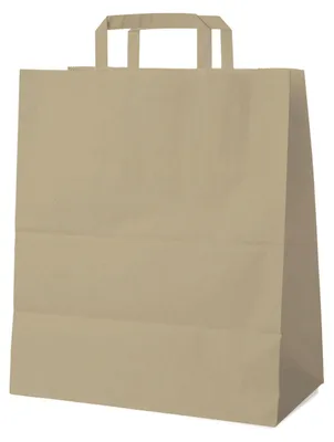 Produktbild von 200x Papiertragetaschen 45 x 40 x 16 cm mit EAN-Code braun