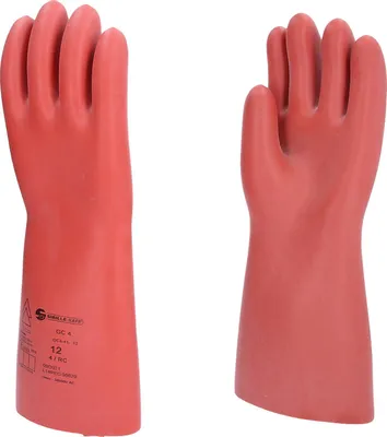 Immagine prodotto di Guanto di protezione per elettricisti con protezione meccanica, taglia 12, classe 4, rosso