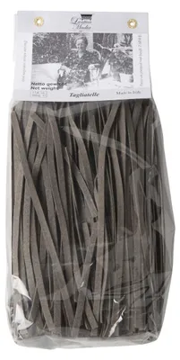 Produktbild von Pasta l'Antica Madia Tagliatelle Nero di Seppia 500g – Handgemacht, mit Tintenfischtinte
