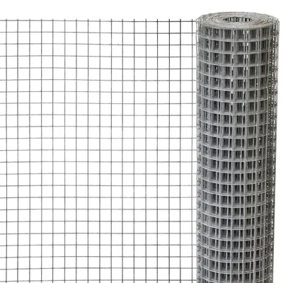 Immagine prodotto di Rete metallica a maglia - 2,5 x 0,5 m - Zincata - Rete per voliera 19 mm - Per voliere e recinzioni per conigli, cavie e polli