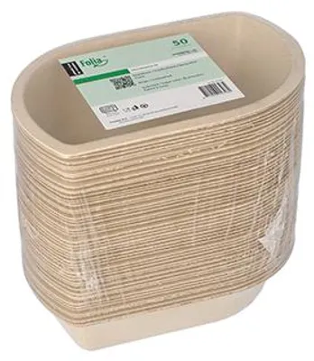 Produktbild von Snacktrays Zuckerrohr 3,6 cm x 9,9 cm x 15 cm natur