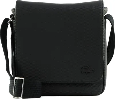 Obrázok produktu pre LACOSTE taška cez rameno Pánska taška Classic Flap Crossover Noir black