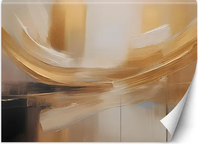 Produktbild von Vlies fototapete Gemalte Abstraktion Beige 200x140 cm Feeby Beige inkl. Kleber einfache Montage