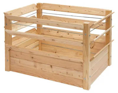 Zdjęcie produktu dla Westmann Premium XL, podwyższona grządka i kwietnik z drewna modrzewiowego, 125x91 cm