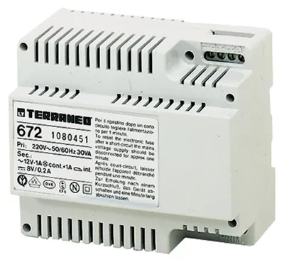 Produktbild von bticino 672, Gegensprechanlage, Drinnen, 230 V, 50/60 Hz, 8 V, AC-an-DC