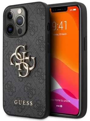 Produktbild von Guess Guhcp13X4Gmggr Iphone 13 Pro Max 6.7 Grau/Grau Hardcase 4G Big Metal Logo