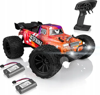 Productafbeelding van Overmax RC auto X-Strike, terreinvoertuig 1:16, snelheid tot 30 km/u, bereik tot 100 meter, grote terreinbanden, mooi design