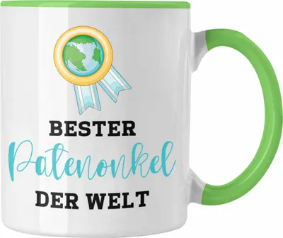 Produktbild von Trendation - Bester Patenonkel Der Welt Tasse Geschenk Geburtstag Weihnachten Lustig Geschenkideen von Nichte Lieblings Patenonkel (Grün)