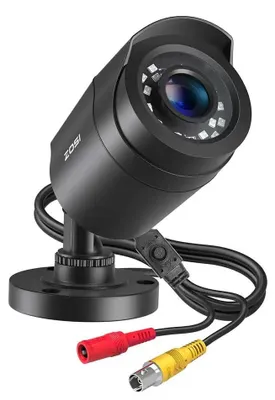 Image de Caméra de sécurité, résolution 1080p, vision nocturne infrarouge, noir