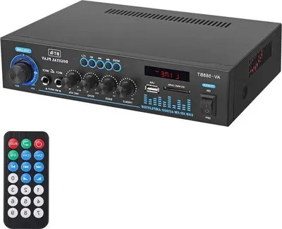 Obrázok produktu pre Stereo reproduktor s Bluetooth – 2.0-kanálový, 50 W + 50 W – FM rádio, MP3, USB, SD – domáci karaoke bar