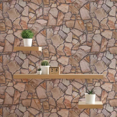 Produktbild von TADESSI Tapete Steinoptik Ricco M1-No.874 Vliestapete Braun Beige Steintapete Wohnzimmer Schlafzimmer Küche