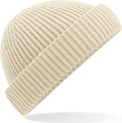 Image de Beechfield B383R | Bonnet Harbour - 50% polyester recyclé - Couleur : Oatmeal - Taille : One Size