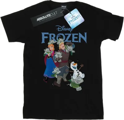 Produktbild von Disney - "Frozen Happy Trolls" T-Shirt für Damen BI48133 (3XL) (Schwarz)
