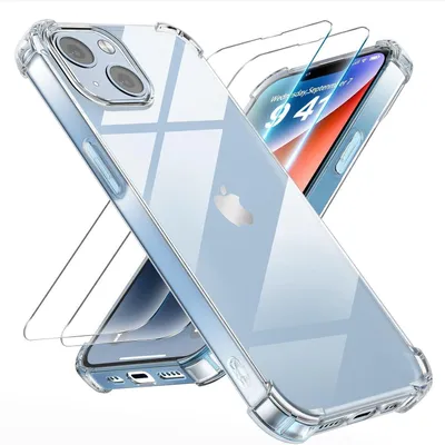 Produktbild von 3-in-1 Schutzset für iPhone 14: Hülle & 2x Panzerglas Transparent