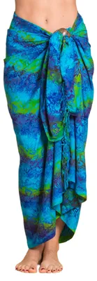 Productafbeelding van PANASIAM Sarong, model B012, blauw-groen, maat XL