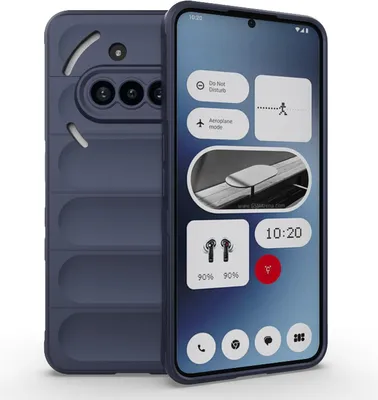 Produktbild von Hülle für Nothing Phone (3a) - Phonesta GripShell Silikon Back Cover - Dunkelblau