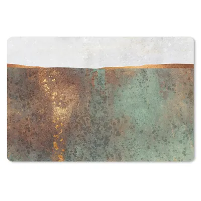 Produktbild von MuchoWow® Schreibtischunterlage Abstrakt - Luxus - Gold 60x40 cm - XXL Mauspad - Großes Mauspad