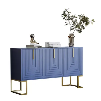 Produktbild von Sideboard Breite 138 cm, Wohnzimmerschrank, Mehrzweckschrank, Küchenschrank