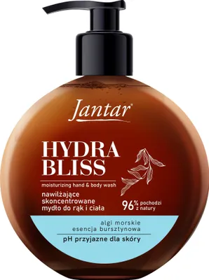 Produktbild von FARMONA Jantar Hydra Bliss Feuchtigkeitsspendende Hand- und Körperseife mit Amber-Essenz und Algen 400 ml