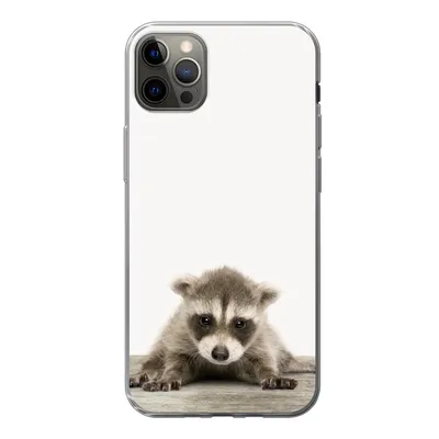 Produktbild von MuchoWow® Handyhülle Schutzhülle Hülle für iPhone 13 Pro Max Waschbär - Tiere - Jungen - Mädchen Silikon Softcase Handy Hülle - Mobiltelefon