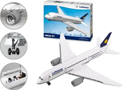 Produktbild von COBI Konstruktionsflugzeug LUFTHANSA, Flugzeug, Konstruktionsbausteine, Limitiert, Kunststoff, 700 Teile, 099794