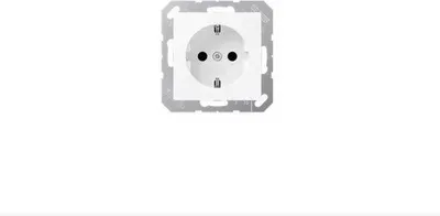 Produktbild von Elektrische Wandsteckdose mit IP44-Schutz, 10A, 620WSL, grau, Schlossfach und Unterfach