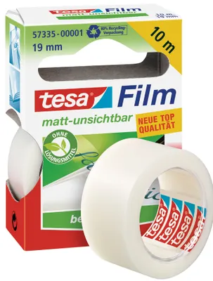 Produktbild von TESA 57335, 10 m, Transparent, Polypropylen (PP), 19 mm, 1 Stück(e)