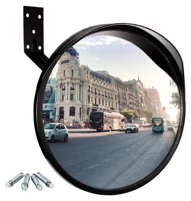 Produktbild von Verkehrsspiegel 30 cm | Konvexspiegel für die Einsicht in blinde Winkel | Sicherheits- und Überwachungsspiegel | Panoramaspiegel