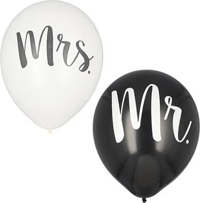 Produktbild von Luftballons Ø 29 cm "Mr. + Mrs."