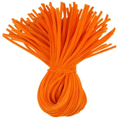 Chenilledraht-Stiele 6 mm x 60 cm, 50 Stück, orange