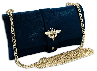 Image de Toscanto Sac en cuir Sac à bandoulière Pochette bleu foncé OTTM803SB
