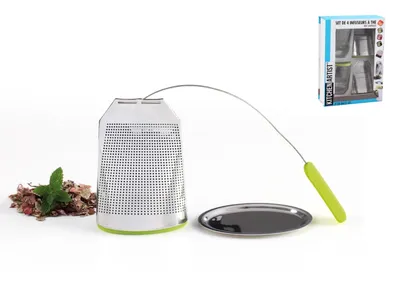 Produktbild von KitchenArtist Tee-Eier Edelstahl Tee-Set 4-teilig spülmaschinengeeignet MEN293