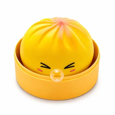 Produktbild von Niedlicher Dumpling-Squishy – mysteriöses Bao-Design, Stressabbau-Spielzeug, große leuchtende Knautschbälle, geeignet für Kinder & Erwachsene