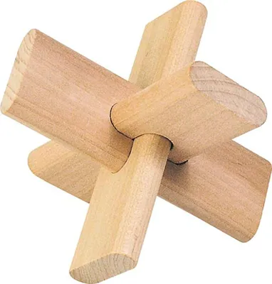 Zdjęcie produktu dla goki HS005 Puzzle, Krzyż, naturalny (1 szt.)