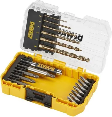 Produktbild von DeWalt DT70711-QZ Metallbohrer- & Bit-Set 19-tlg. HSS-G