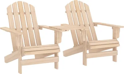 Produktbild von Adirondack-Gartenstühle mit Tisch Massivholz Tanne