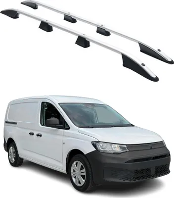 Image de Barres de toit longitudinales pour VW Caddy 2021-2025 L2 Long Aluminium Gris